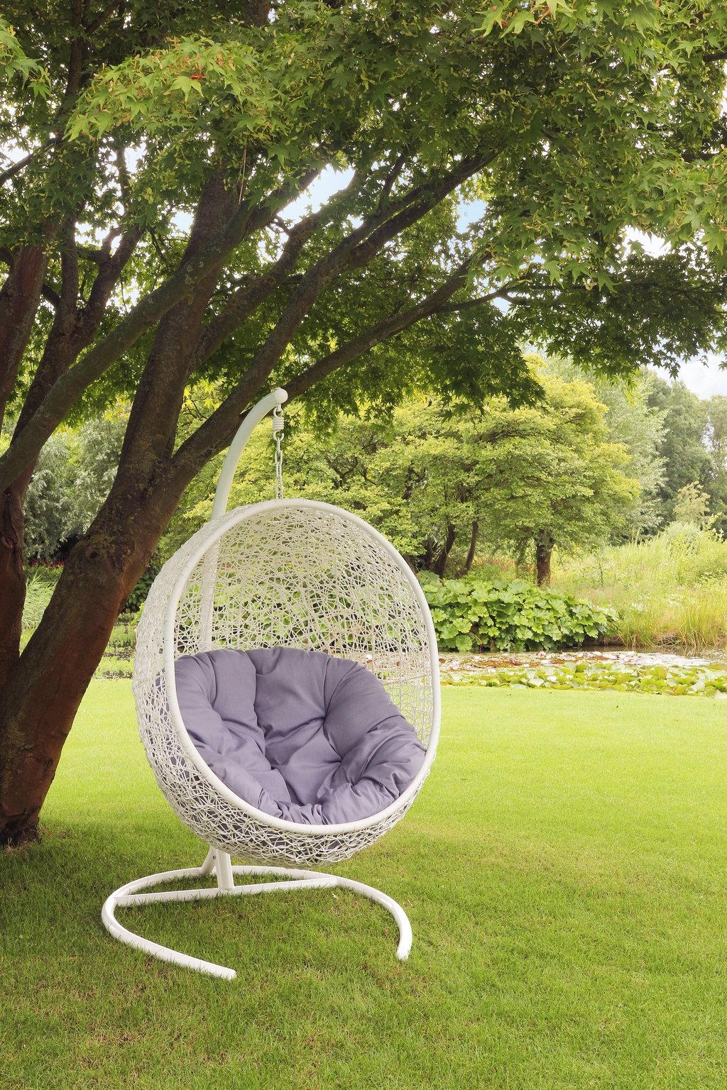 Royal Seasons VOGELNEST Deluxe Hangstoel Wit