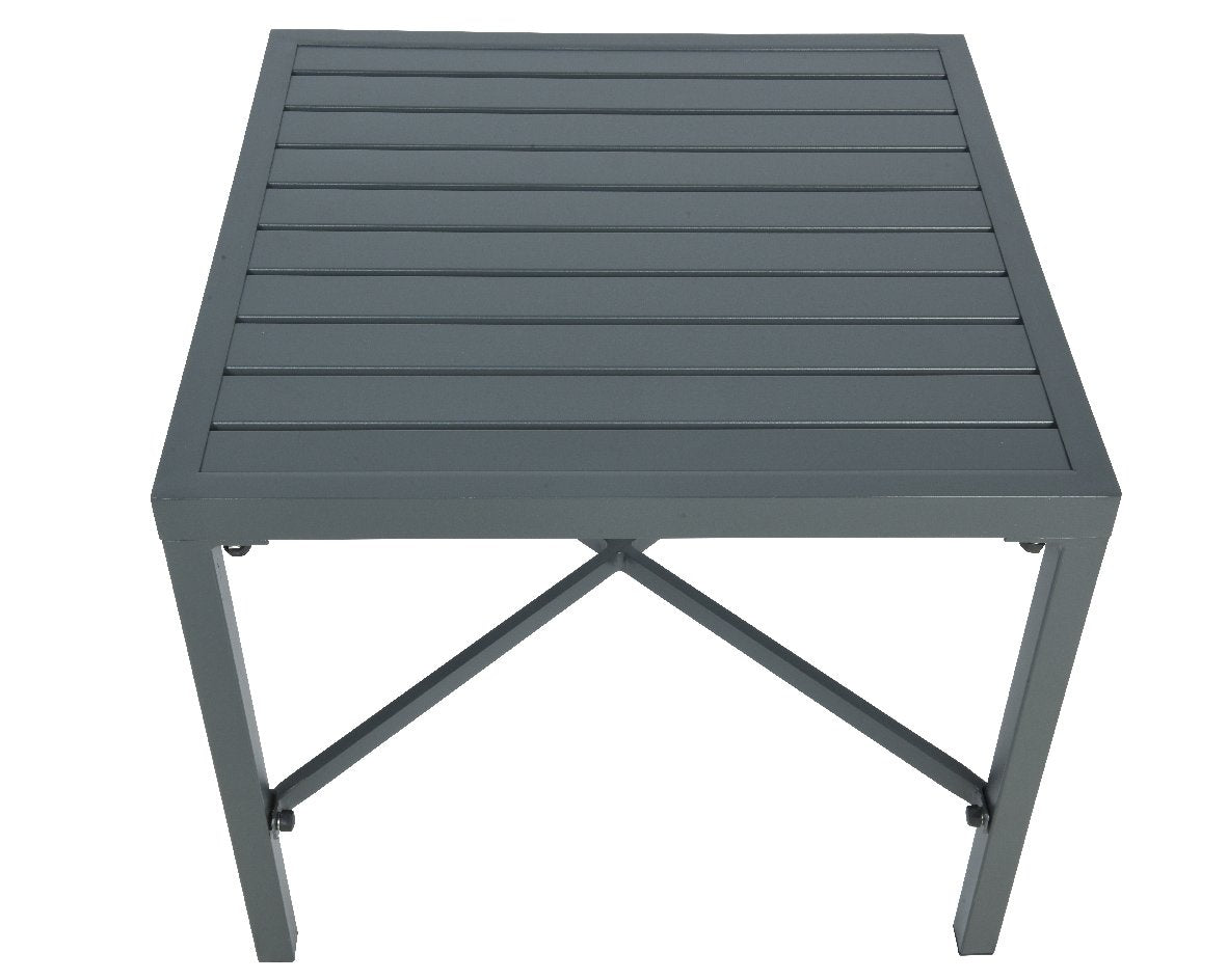  Charlotte Bijzet Tuintafel Antraciet - 51 X 51 X 43 Cm
