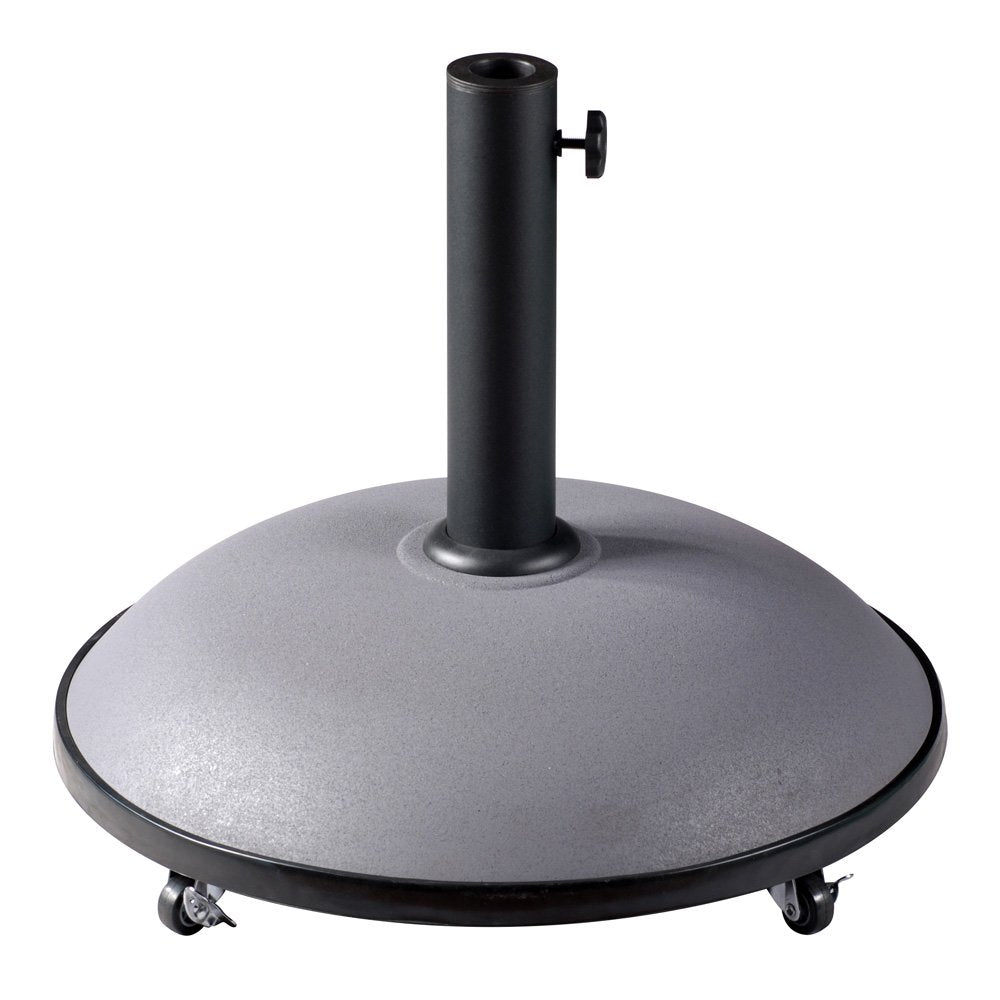  Parasolvoet Rond 25kg Grijs Op Wielen
