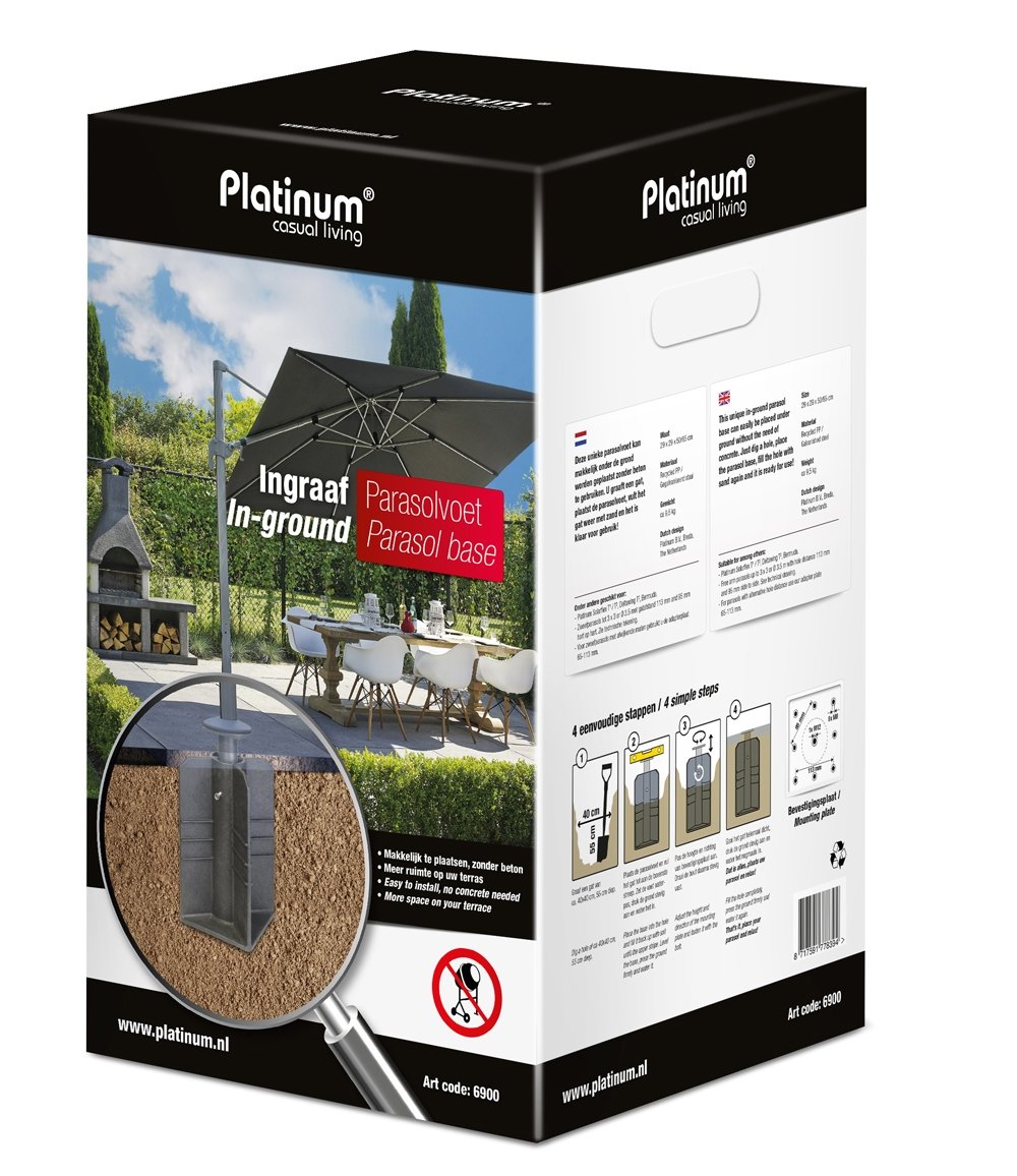  Platinum Ingraafvoet Zonder Beton