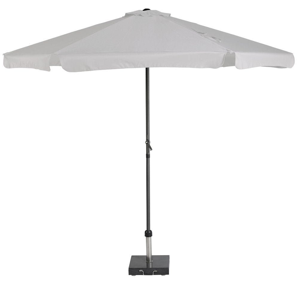  Platinum Middenstokparasol Antigua Volant Ø 300 Cm Lichtgrijs