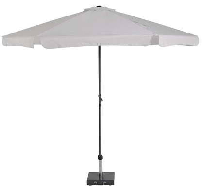  Platinum Middenstokparasol Antigua Volant Ø 300 Cm Lichtgrijs