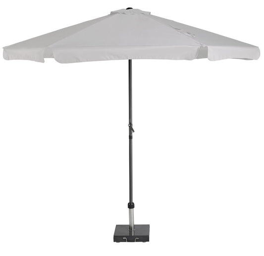  Platinum Middenstokparasol Antigua Volant Ø 300 Cm Lichtgrijs