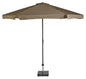  Platinum Middenstokparasol Antigua Volant Ø 300 Cm Taupe