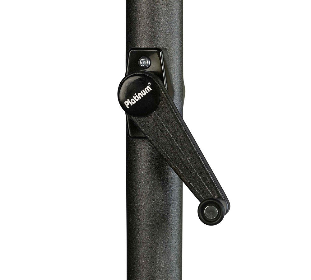  Platinum Middenstokparasol Antigua Volant Ø 300 Cm Wit