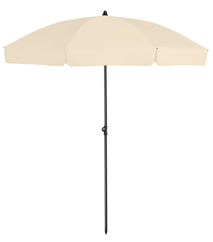  Platinum Middenstokparasol Aruba Volant Ø 200 Cm Ecru