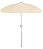  Platinum Middenstokparasol Aruba Volant Ø 200 Cm Ecru