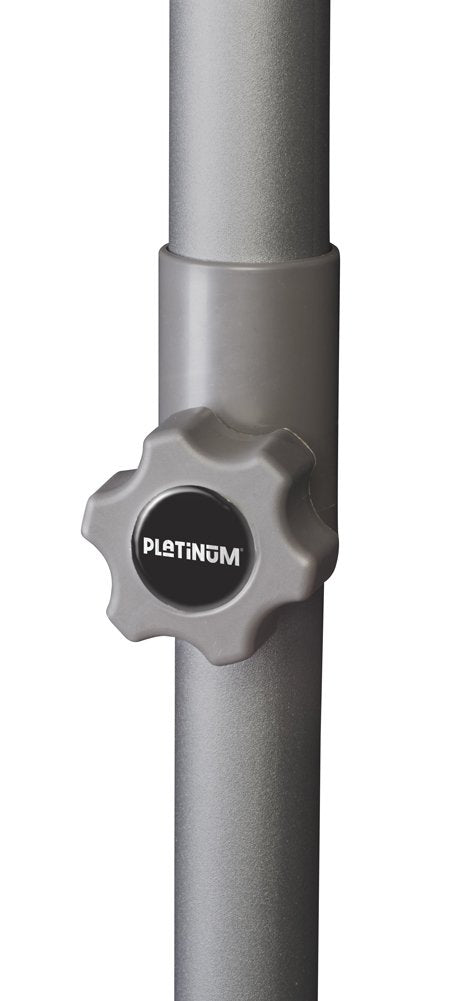  Platinum Middenstokparasol Lisboa Ø 250 Cm Lichtgrijs