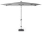 Platinum Middenstokparasol Riva 300 X 200 Cm Lichtgrijs