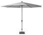  Platinum Middenstokparasol Riva Ø 350 Cm Lichtgrijs