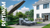  Platinum Stokparasol Lisboa 210x150 Cm Antraciet