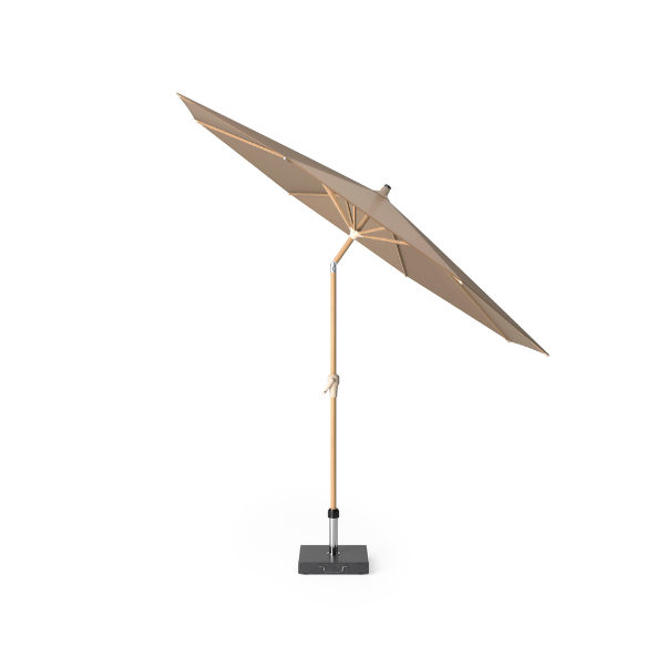  Platinum Stokparasol Riva Teak Look Ø 300 Cm Taupe