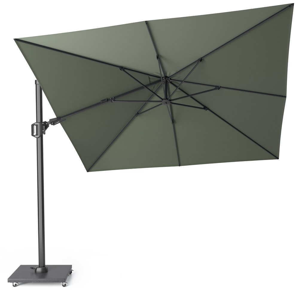  Platinum Zweefparasol Challenger T² 300 X 300 Cm Olijfgroen