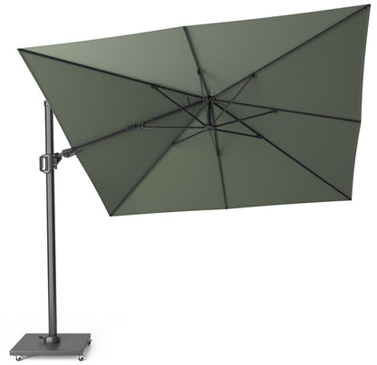  Platinum Zweefparasol Challenger T² 300 X 300 Cm Olijfgroen