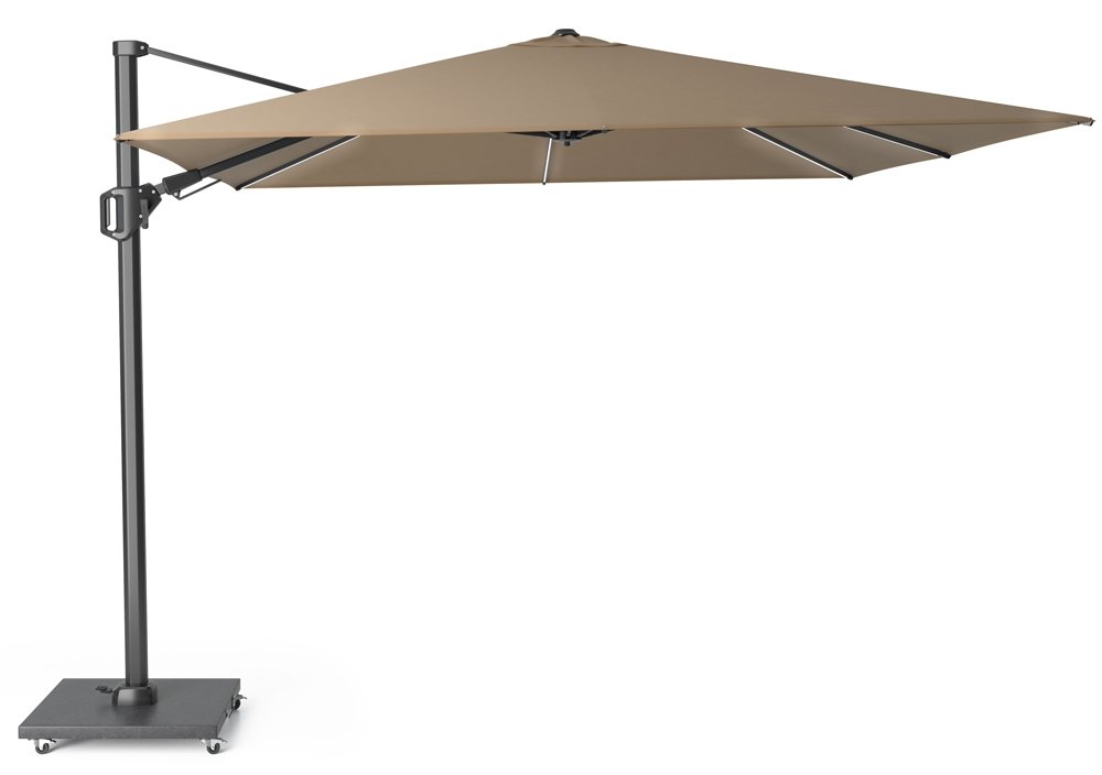  Platinum Zweefparasol Challenger T² 300 X 300 Cm Taupe