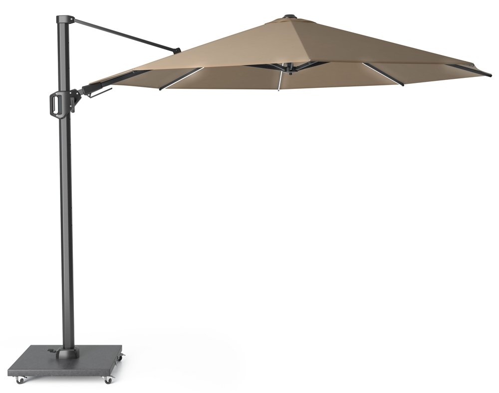  Platinum Zweefparasol Challenger T² Ø 350 Cm Taupe