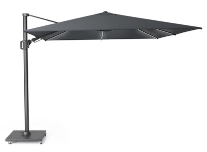  Platinum Zweefparasol Challenger T² Glow 300 X 300 Cm Antraciet