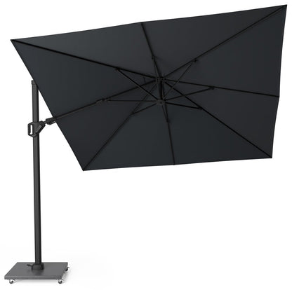  Platinum Zweefparasol Challenger T² Premium 300 X 300 Cm Jet Black