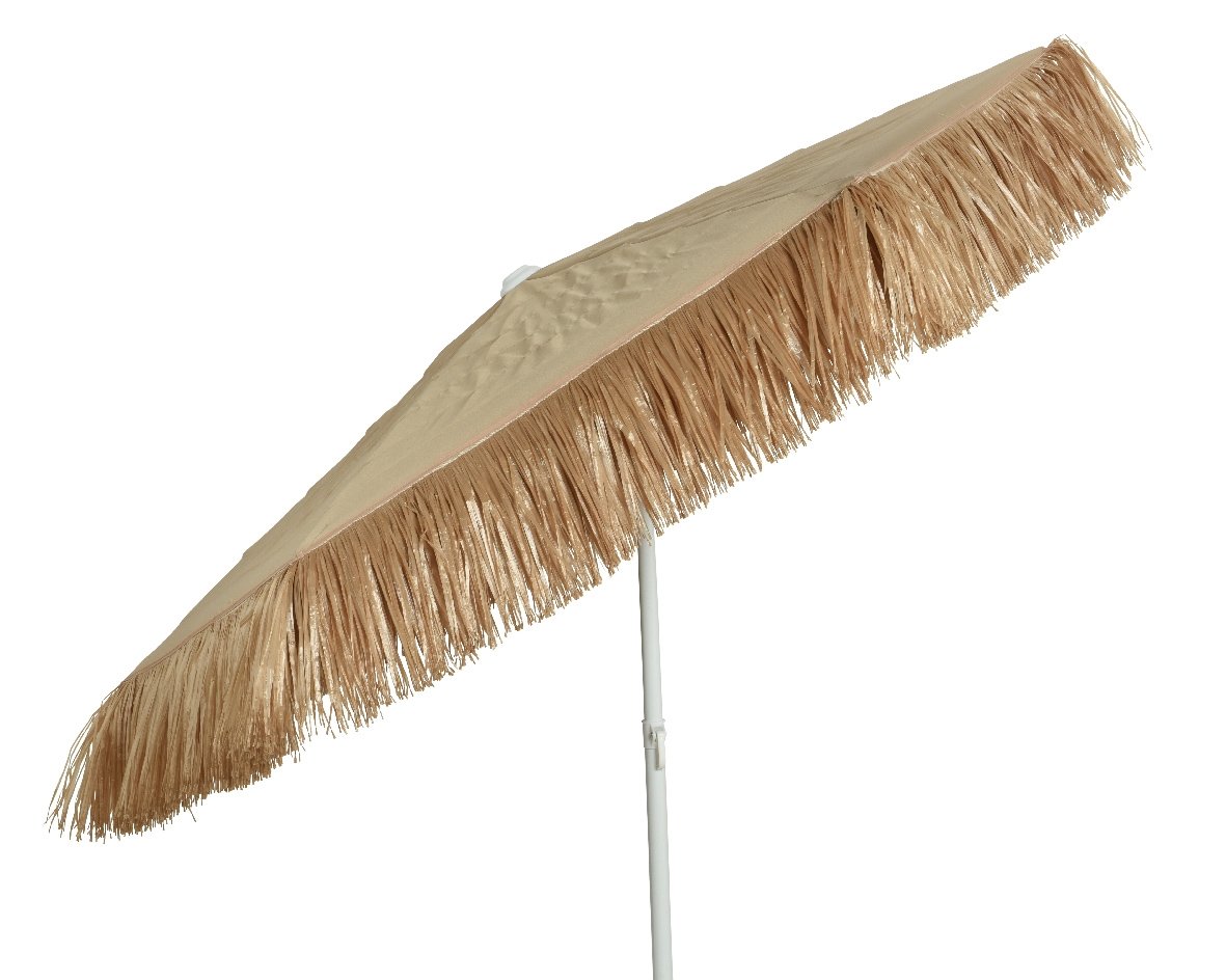  Rafia Parasol Natural - Ø 180 X H 210 Cm