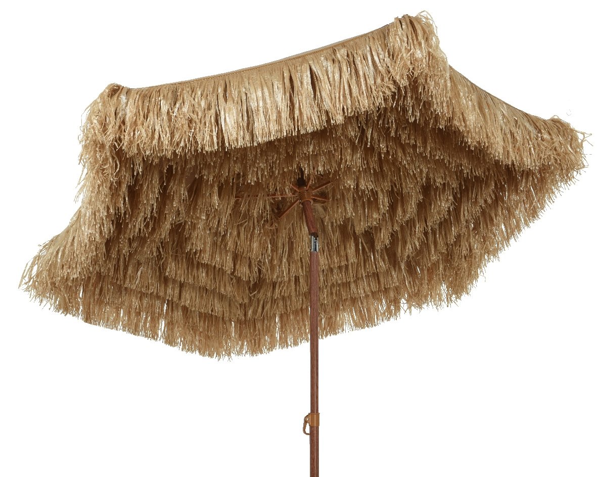  Rafia Parasol Natural - Ø 180 X H 210 Cm