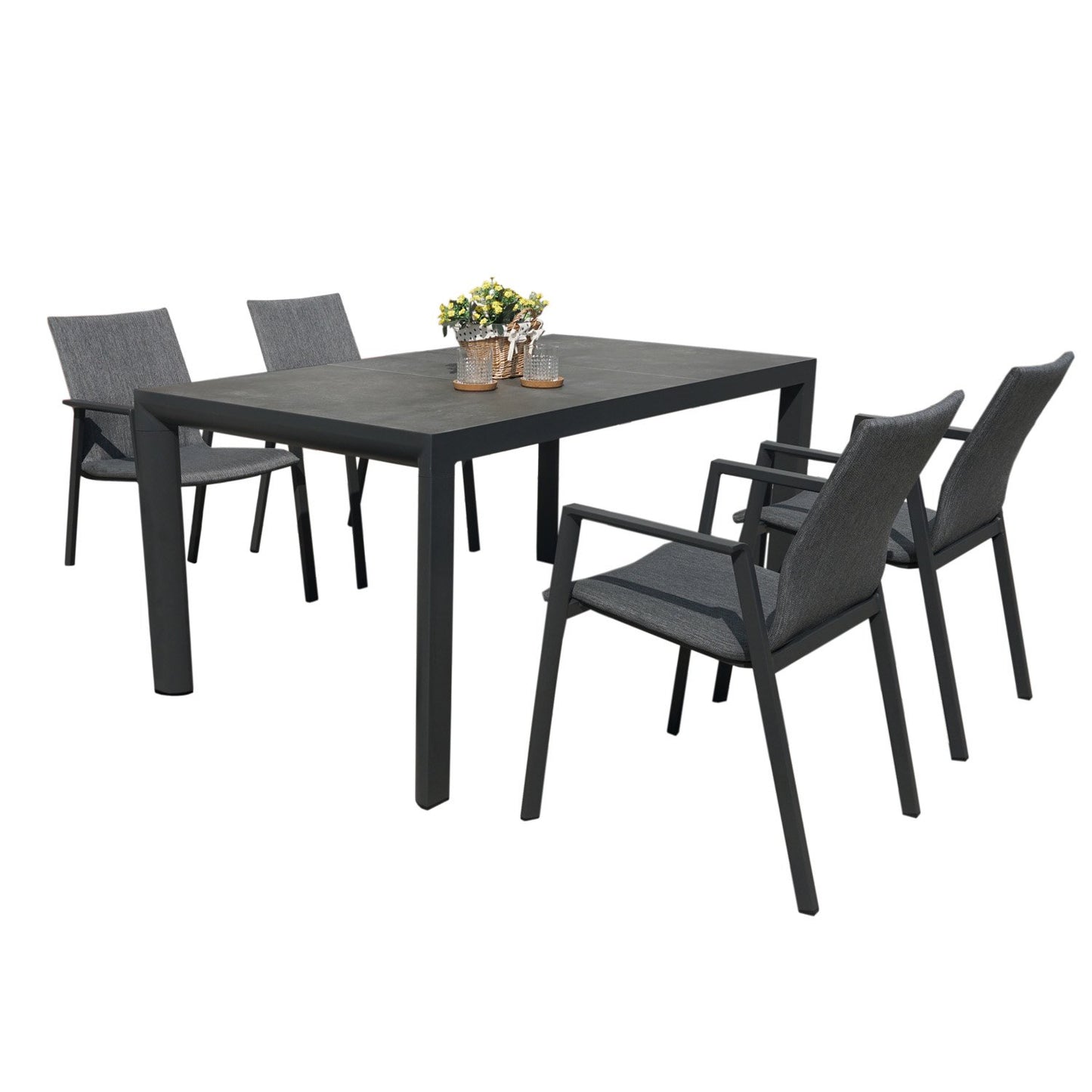 Royal Seasons ALORA Dining Set Met 4 Stoelen