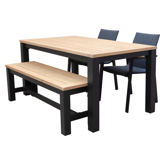  Royal Seasons ATLANTA Stoel-bank Diningset Met 4 Zitplekken