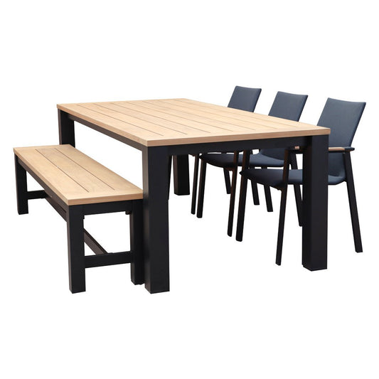  Royal Seasons ATLANTA Stoel-bank Diningset Met 6 Zitplekken