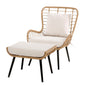  Royal Seasons COCOON Vlinderstoel Met Voetensteun Natural
