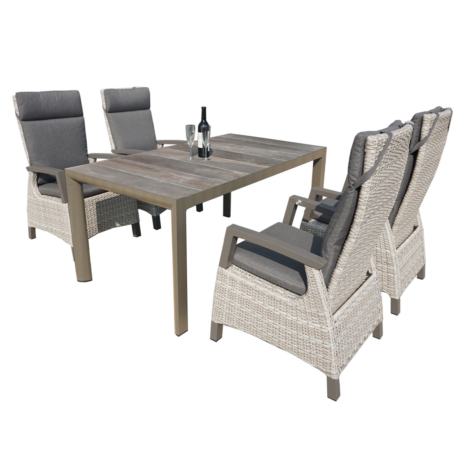  Royal Seasons COSTA DINING Tuinset Met 4 Stoelen