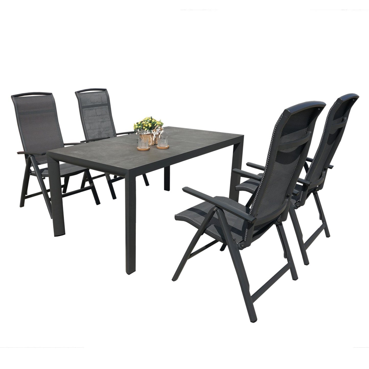  Royal Seasons LA PALMA Dining Set Met 4 Stoelen