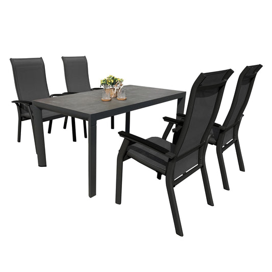  Royal Seasons PORTO Dining Set Met 4 Stoelen