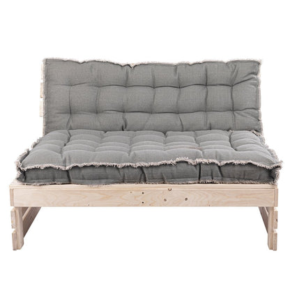  Palletkussen RAFFELED Khaki - 120 X 80 X 8 Cm